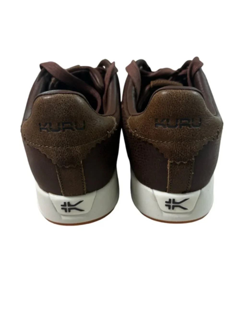 KURU Roam Shoes Mens Size 11 Clove Brown Leather Comfort Walking Sneakers